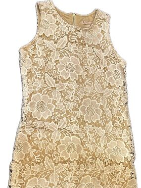 Cream Lace Shift Dress